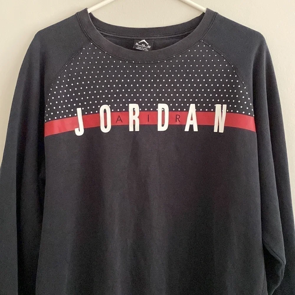 Y2K Jordan black sweatshirt **revived** see pics and description