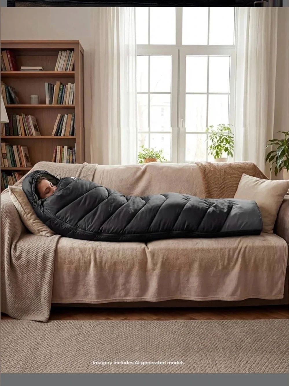 N/A black sleeping