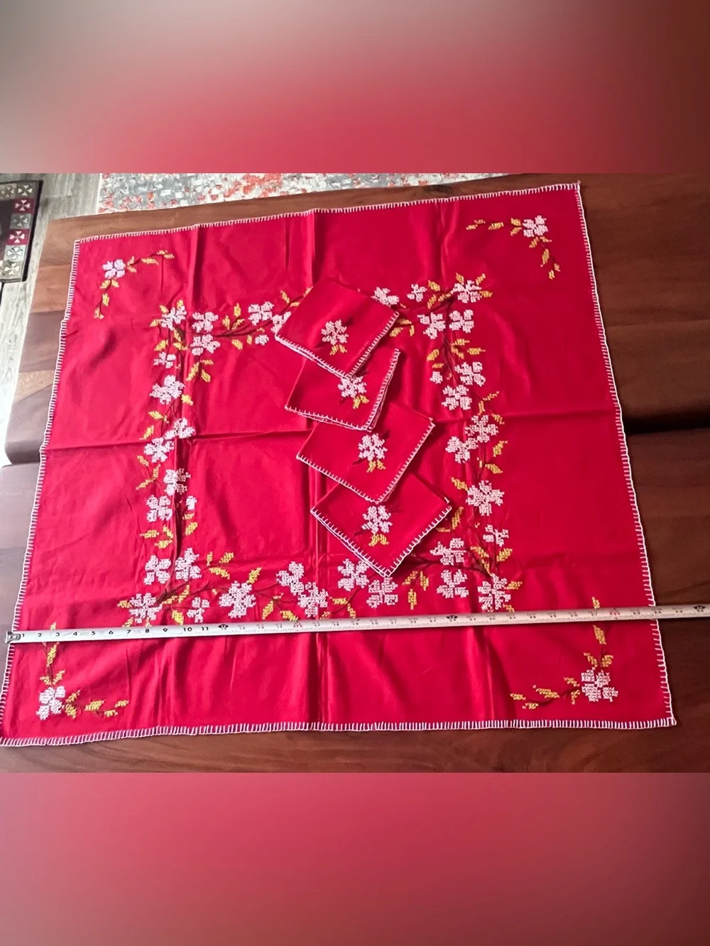 Vintage tablecloth napkin
