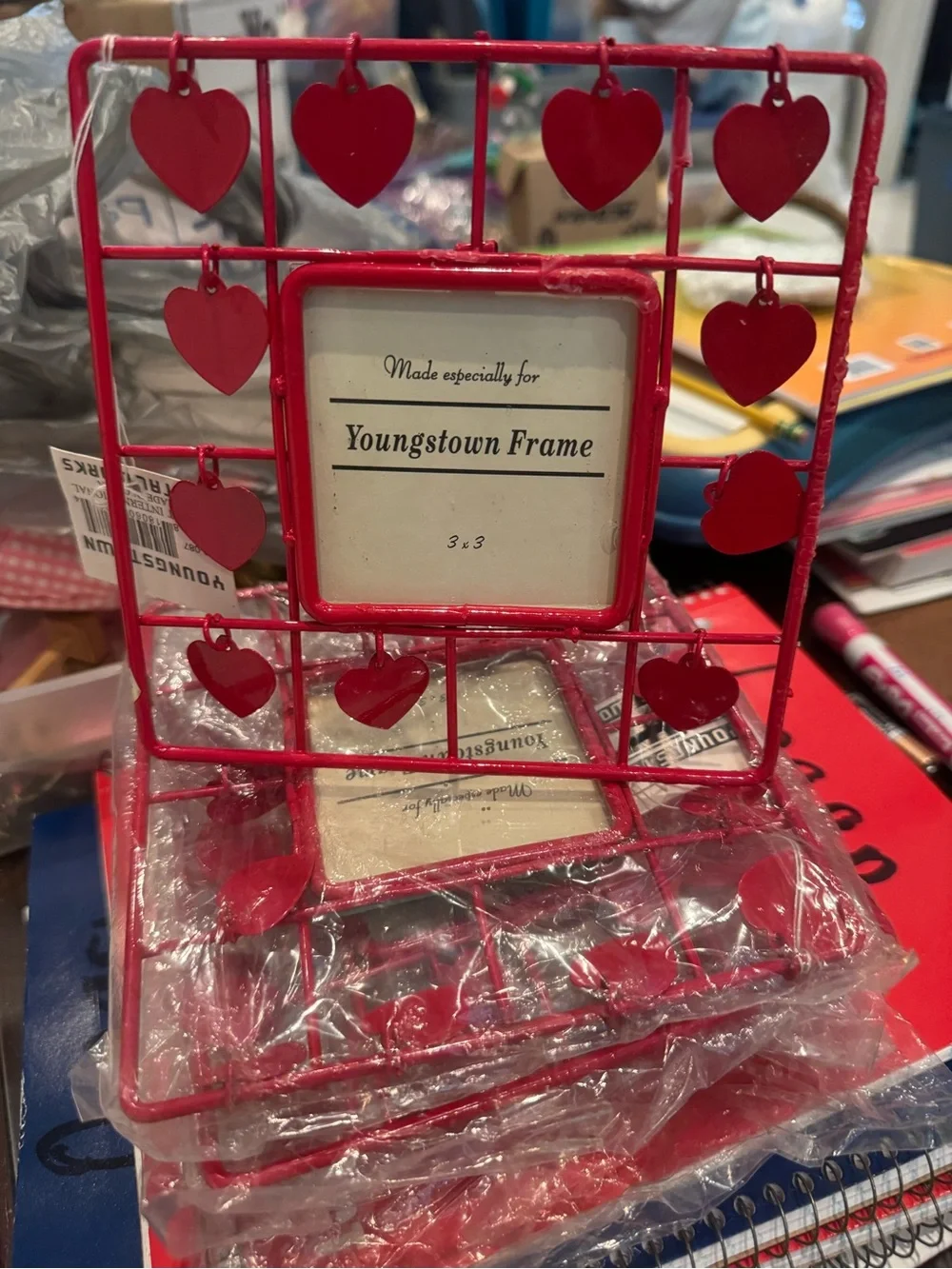 Red Heart Photo Holder -5 frames