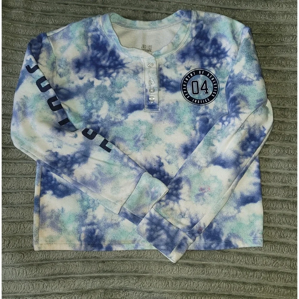 Justice Active‎ Girls Long Sleeve Fleece Crewneck Sweatshirt Size 12