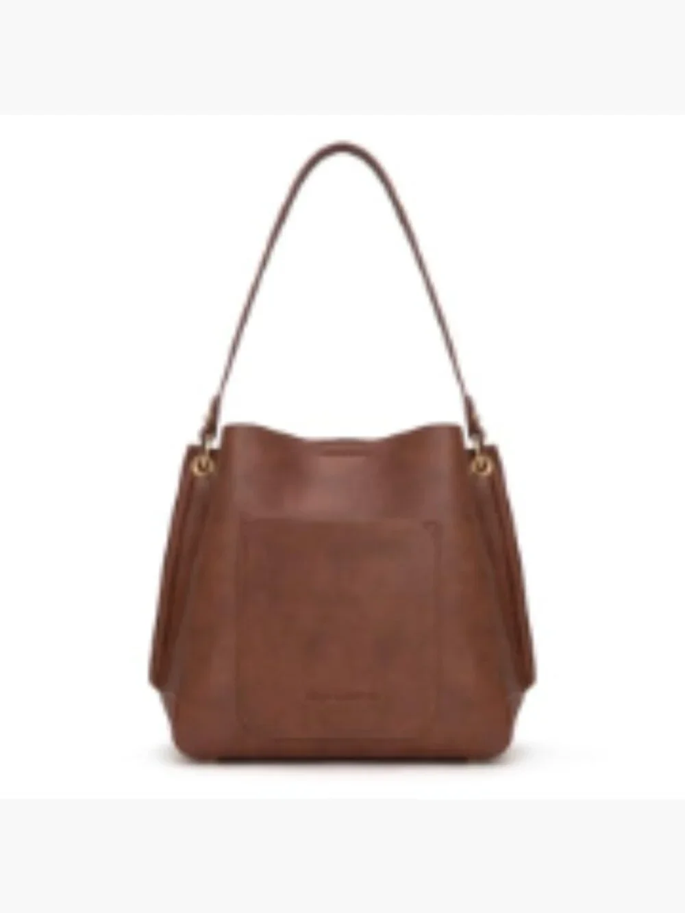 Medium Hobo Bag for Women, 3 Compartments, Faux Leather, Shoulder/Crossbody