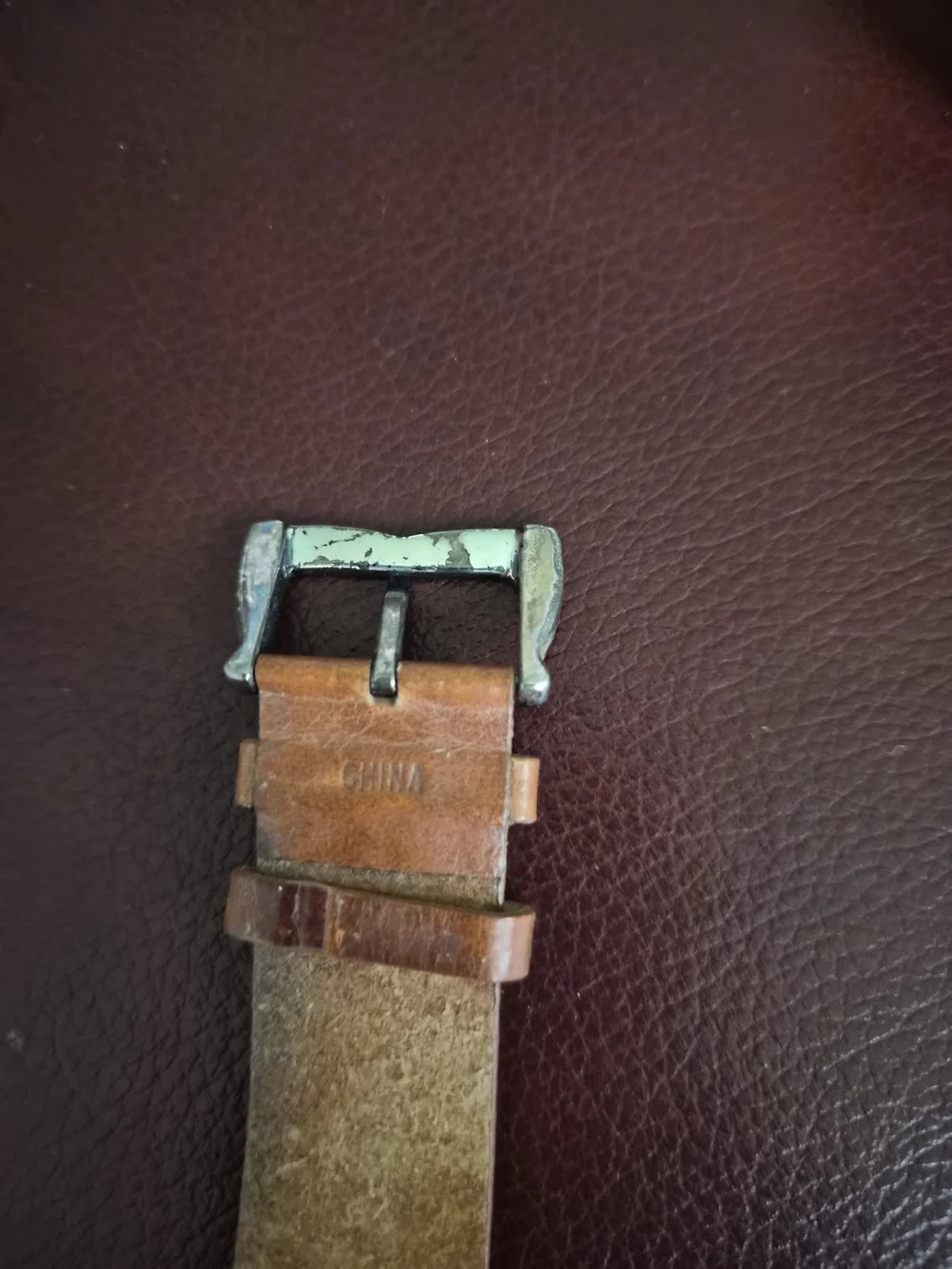 ISSI Turquoise Dial with Brown Leather Strap Watch