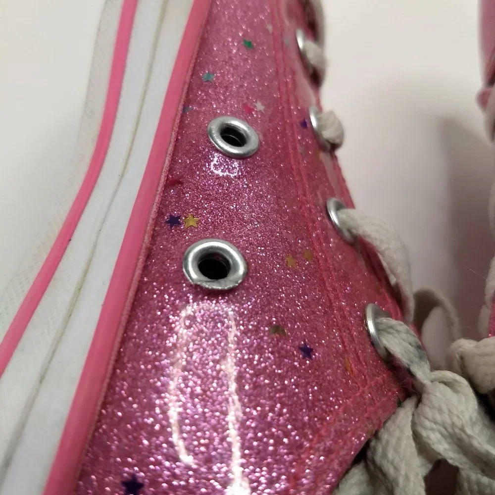 Converse pink sparkle