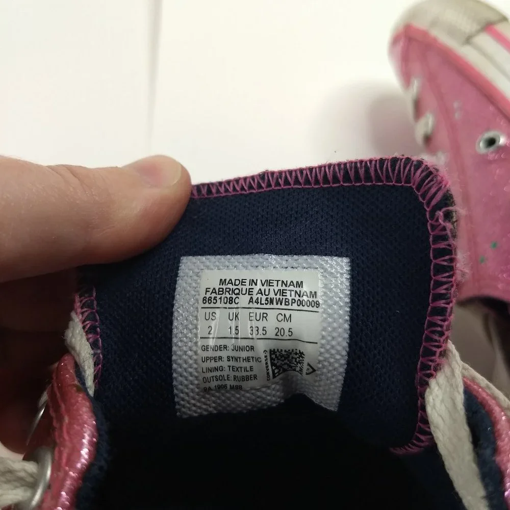 Converse pink sparkle