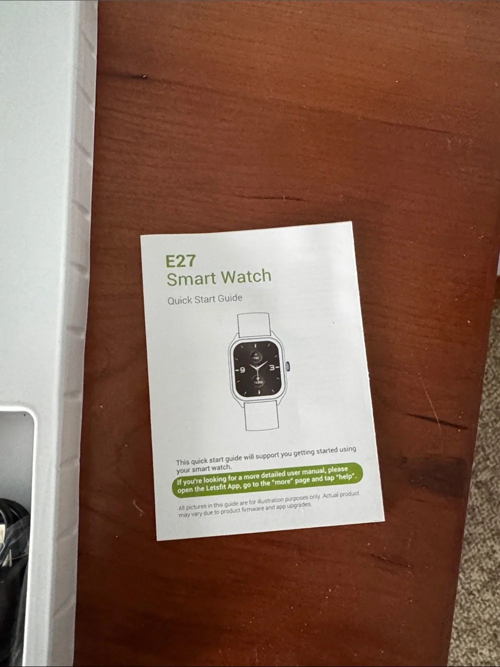 Letsfit E27 Smart Watch - Pink Strap
