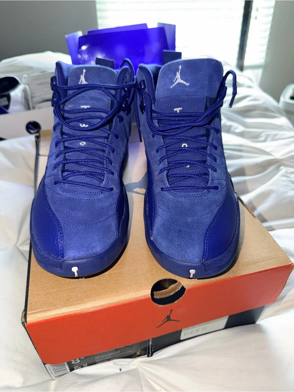 Air Jordan 12 Retro Deep Royal Blue Suede Men’s 8.5 OG Box