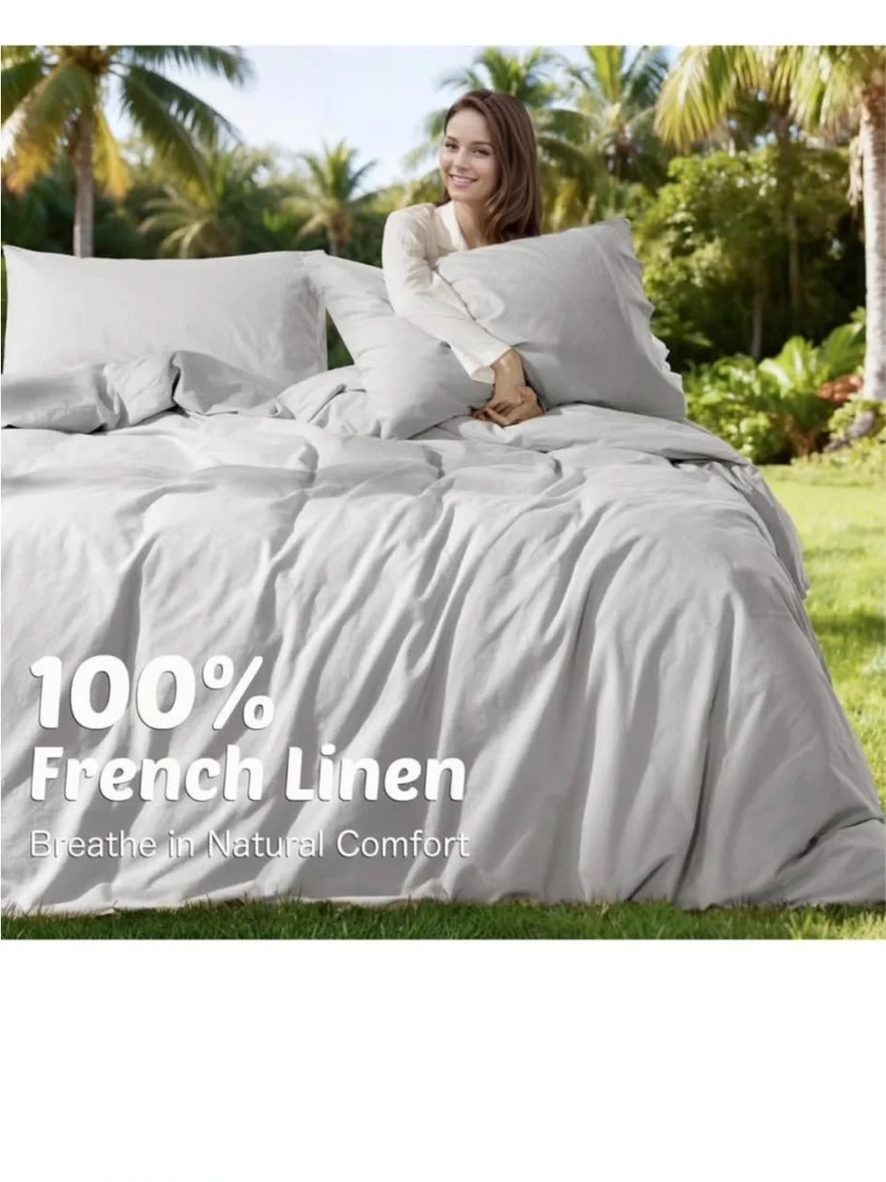 N/A linen duvet