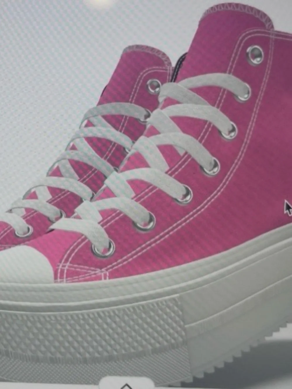 Converse Hot Pink High-Top Platform Sneakers brand new never worn