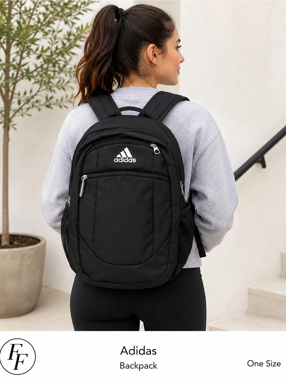 adidas black backpack