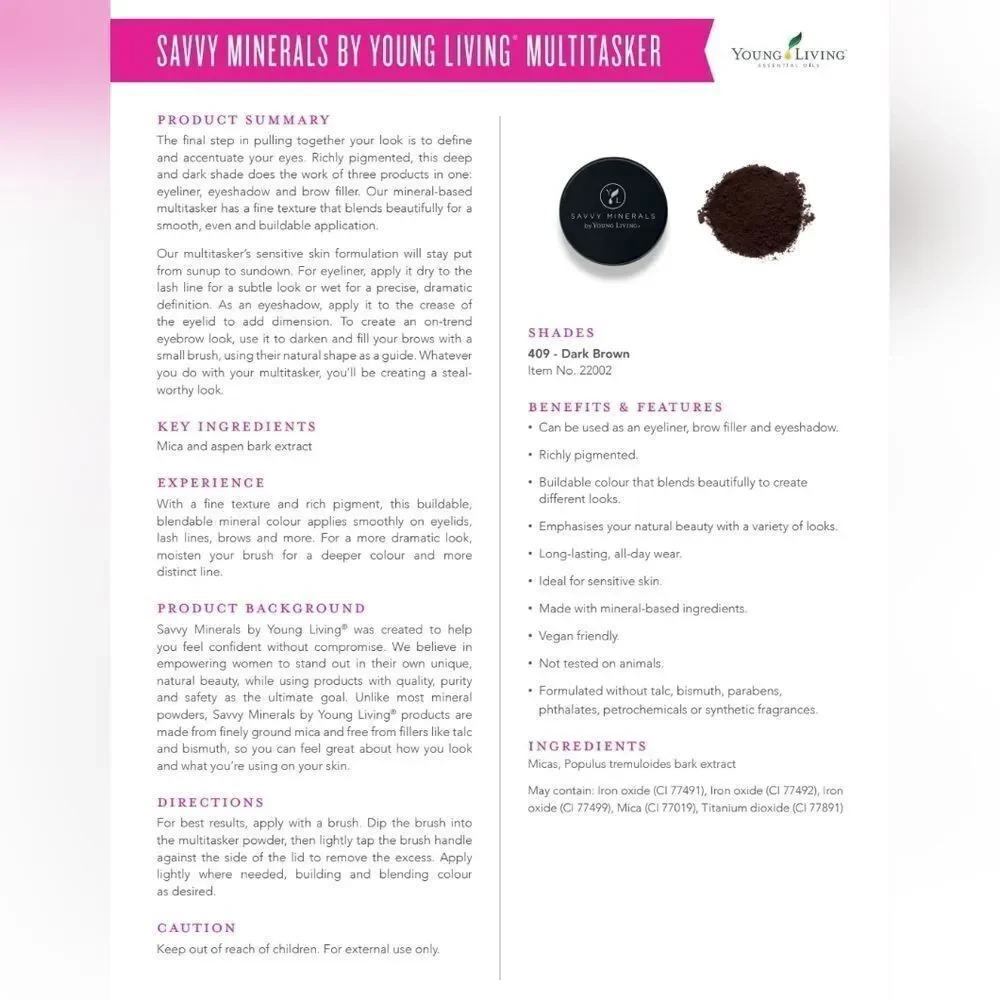 Young Living product summary