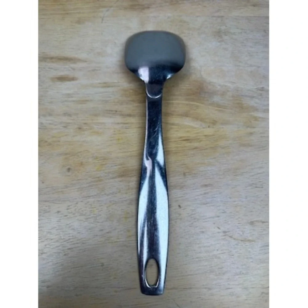 Oneida Stratford Casserole Spoon Silver Stainless Steel‎ Flatware Modern Serving