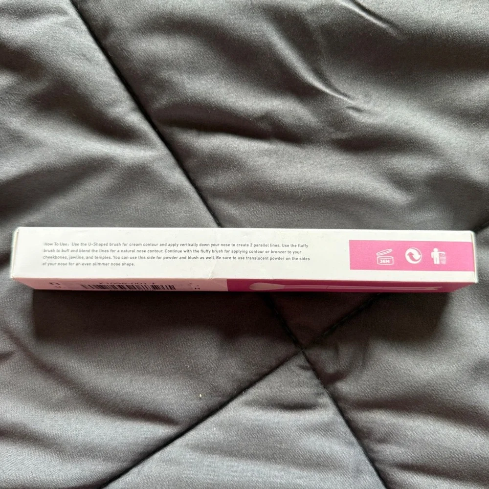 Walulan 2-in-1 Nose Shadow Blush‎ Makeup Brush Women OS Pink New Dual Ended
