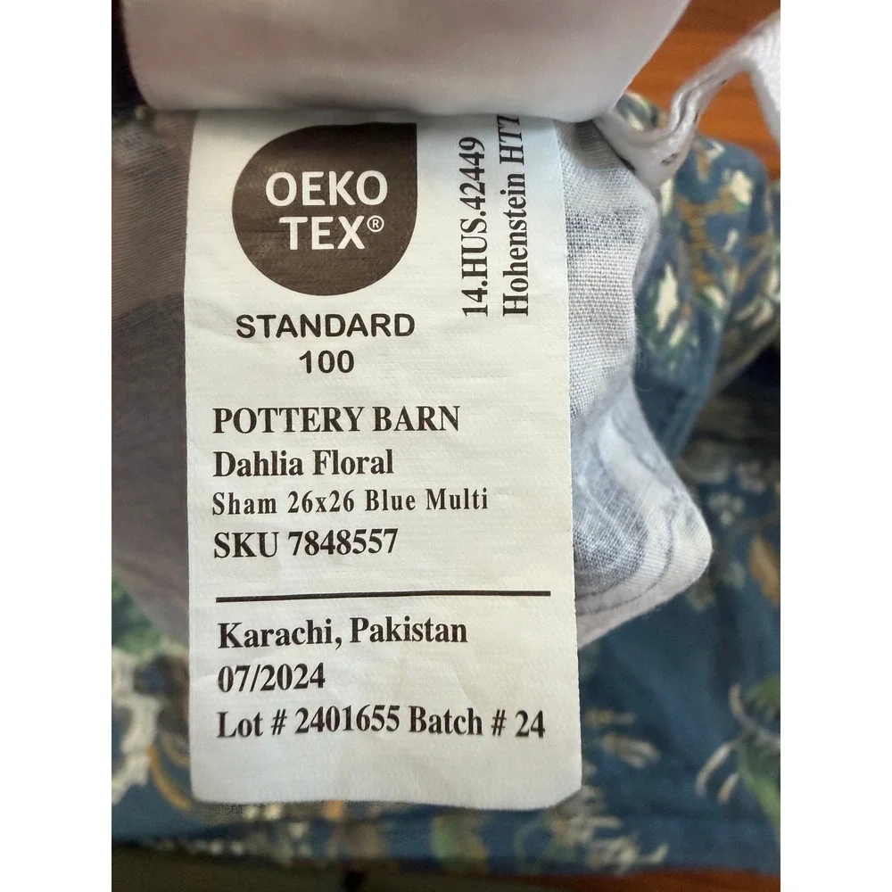 Pottery Barn questions decor blue