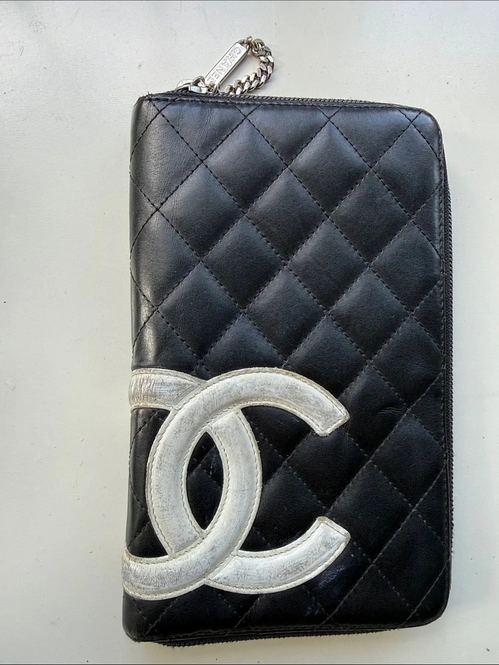 Chanel Cambon Black Leather Wallet