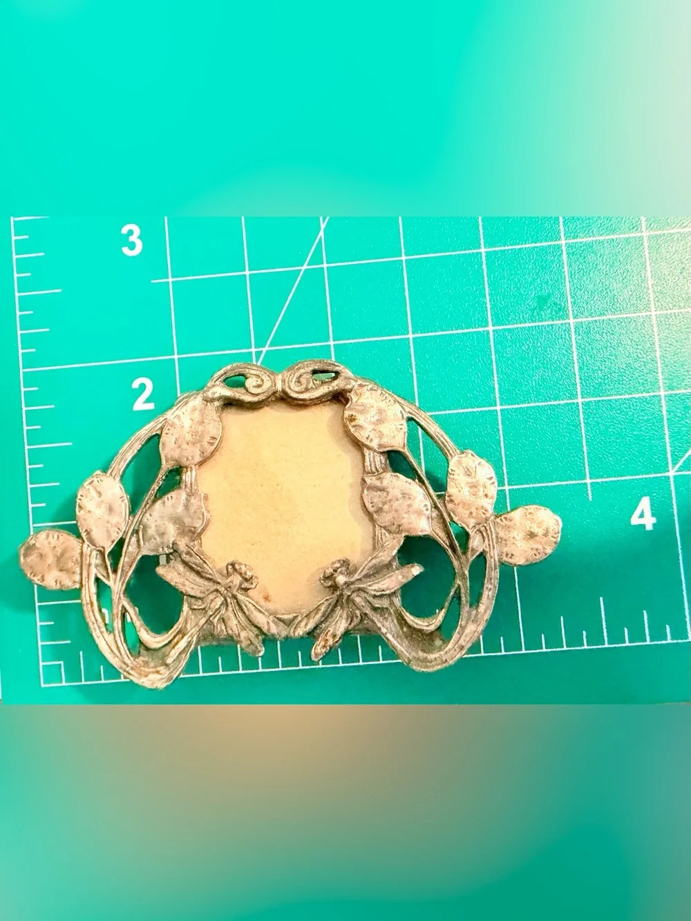 Vintage 90s Linco Art Nouveau-style Mini Dragan Fly Picture Frame