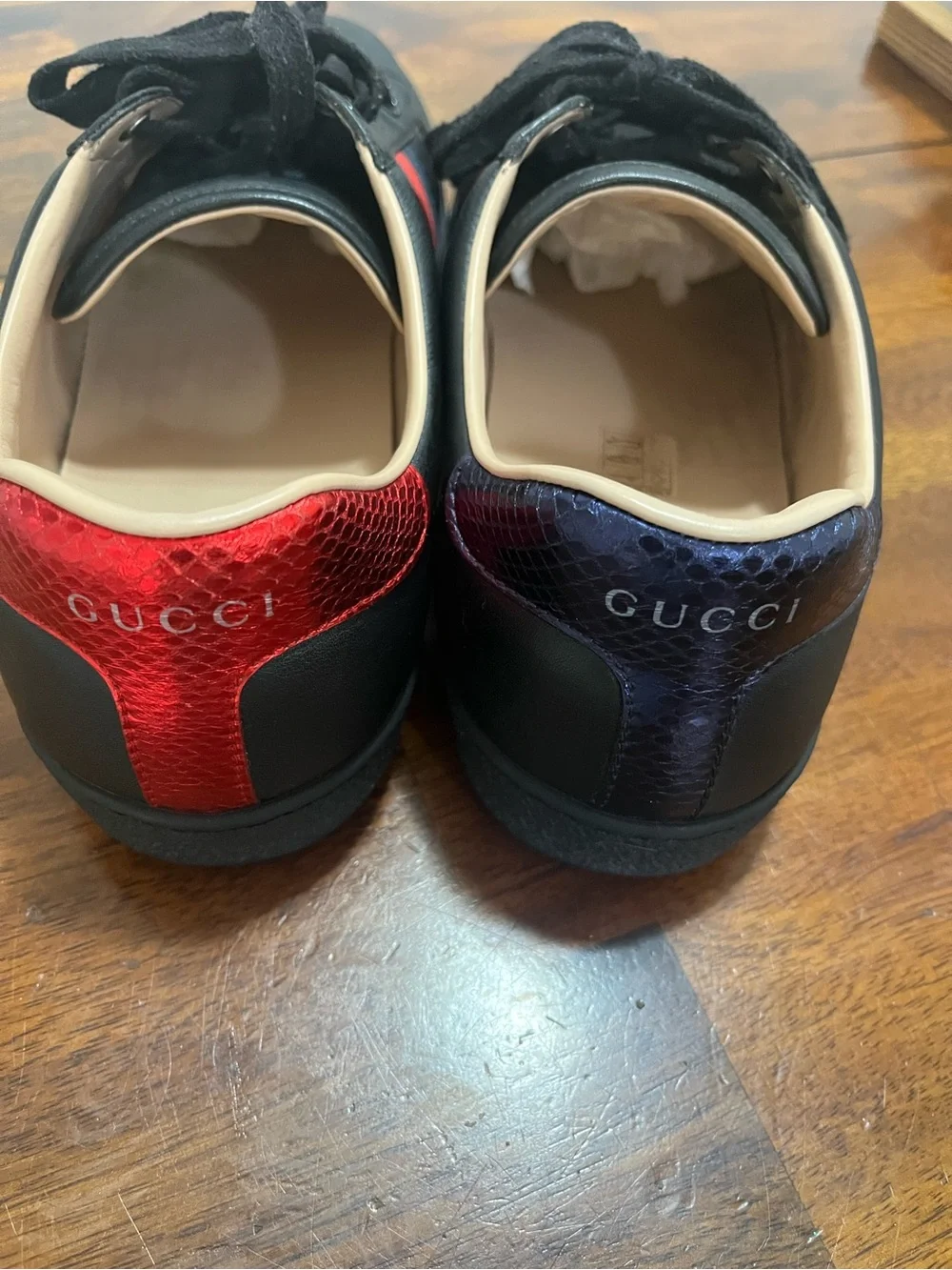 Gucci black leather