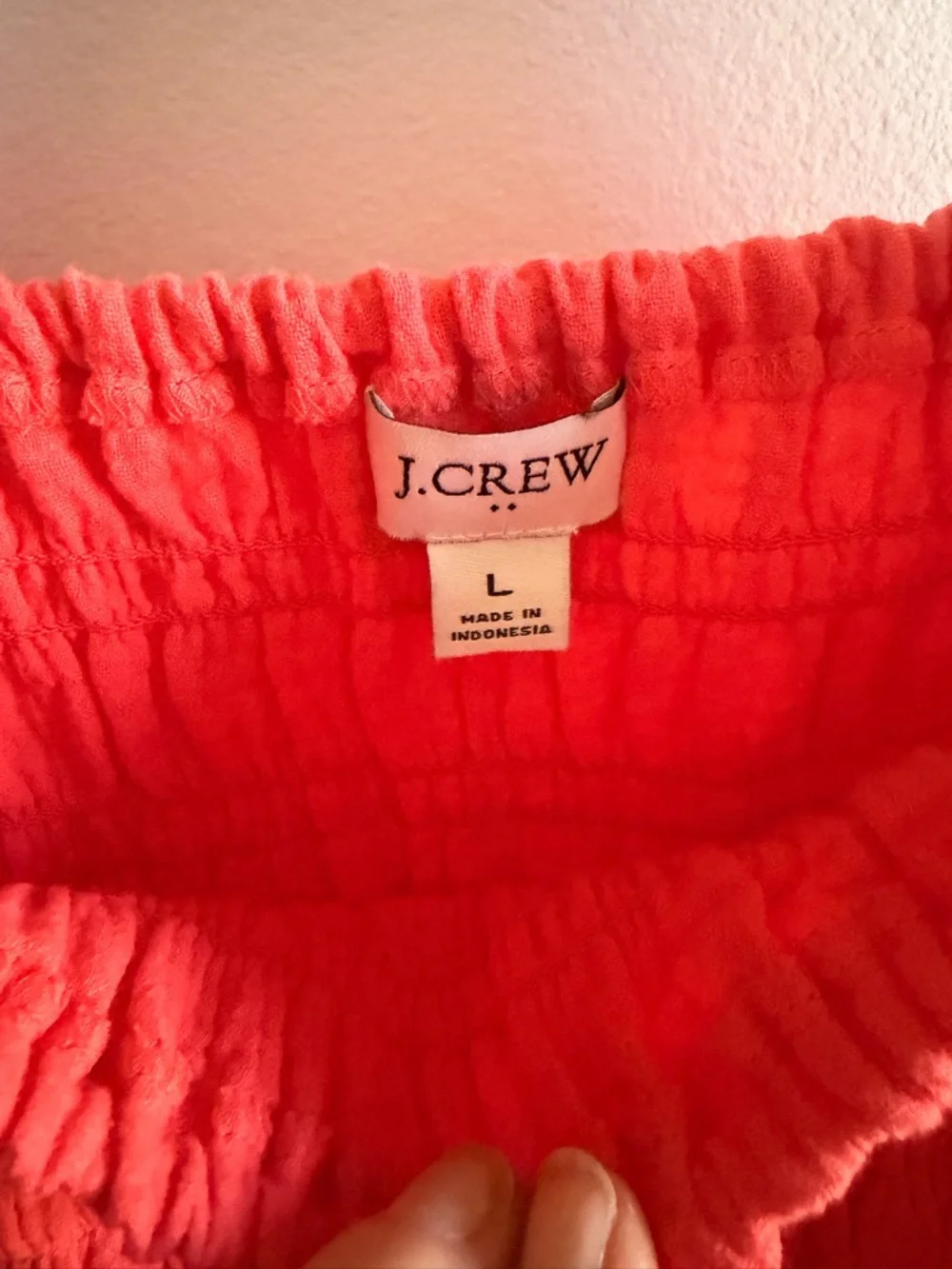 J. Crew smocked square