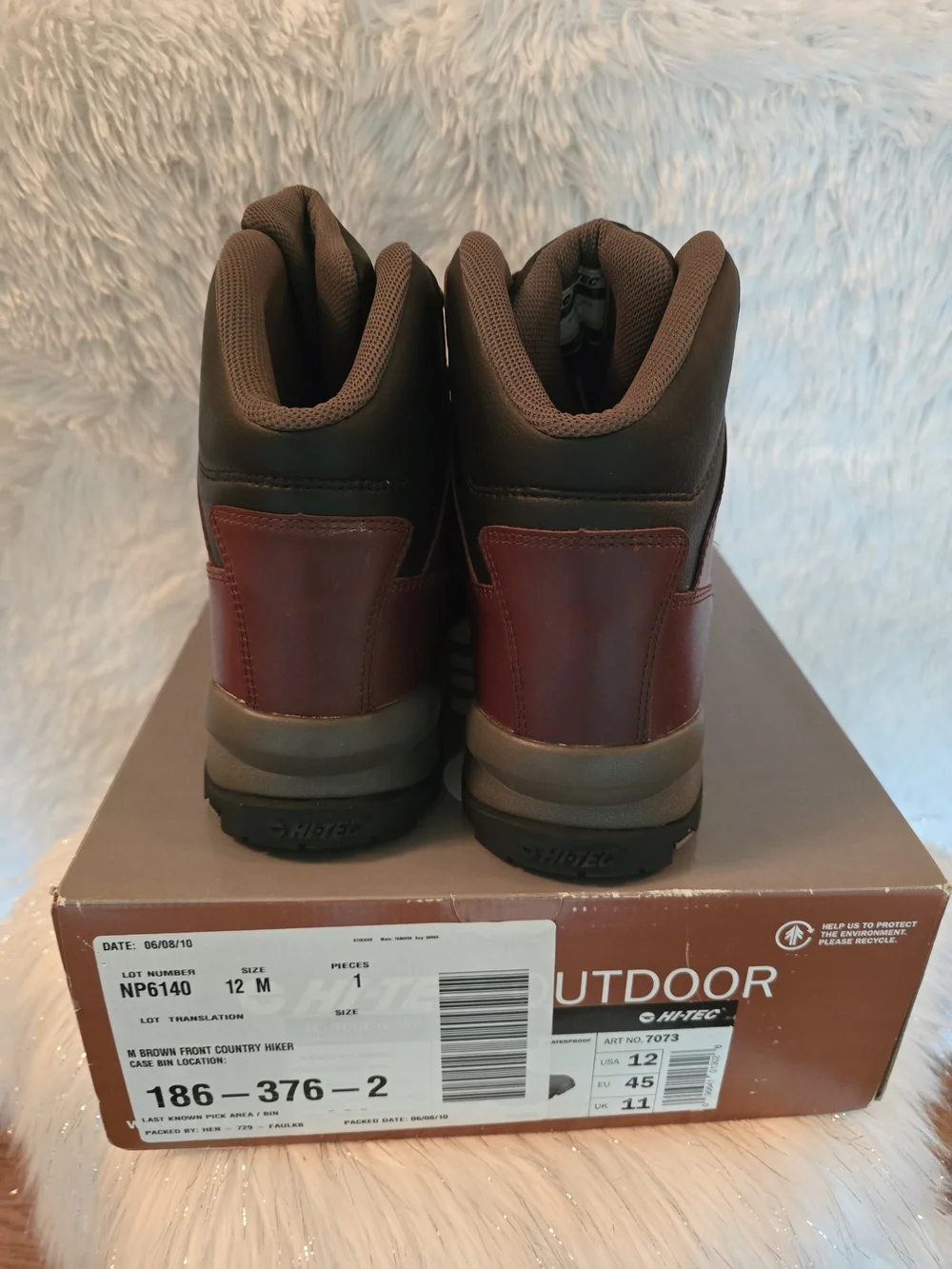 Hi-Tec Men's Brown Waterproof Hiking Boots