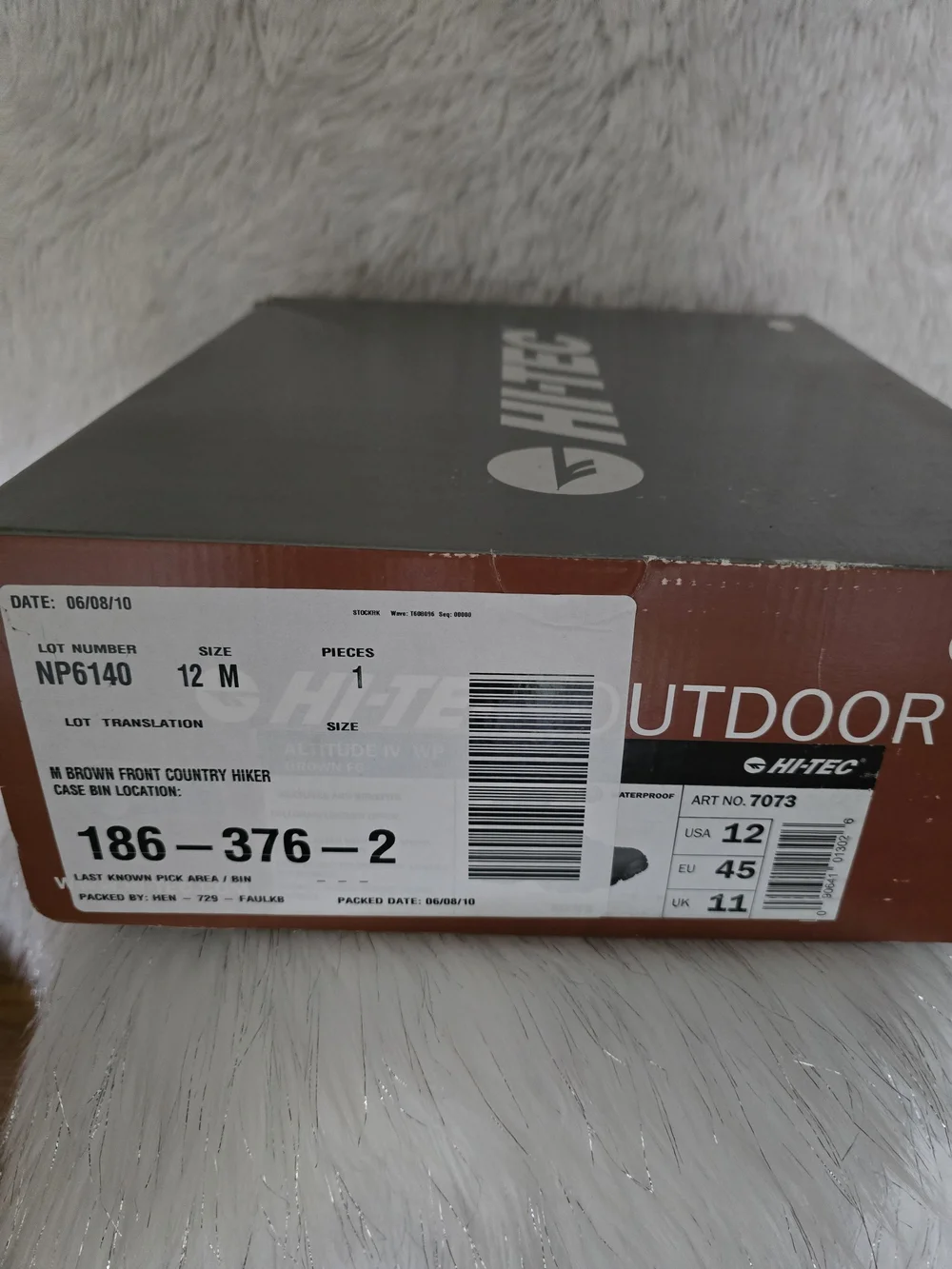 Hi-Tec Men's Brown Waterproof Hiking Boots
