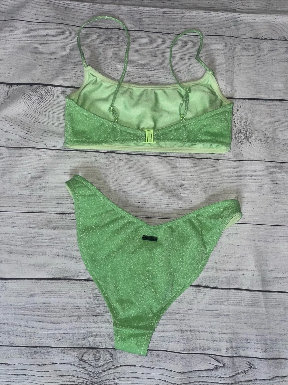 triangl swimwear shimmering lime