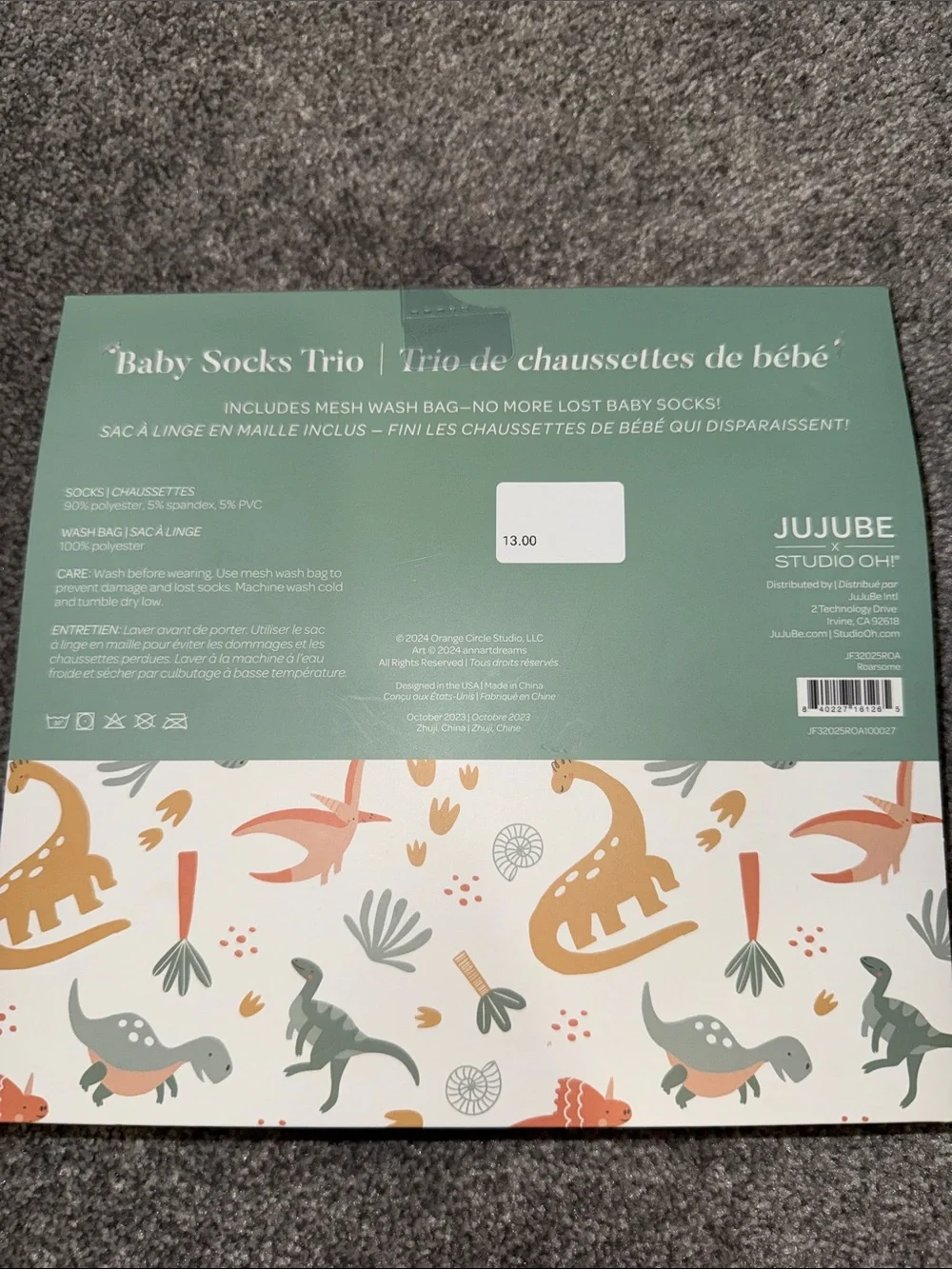 Ju-Ju-Be printed dinosaur