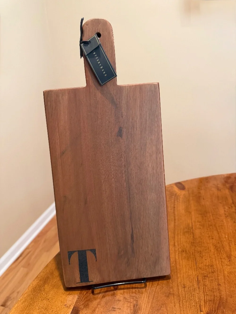 Alphabet Mango Wood Cheese & Charcuterie Board Pottery Barn T