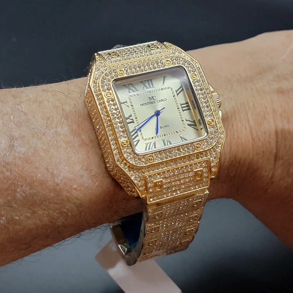 Montres Carlo new gold