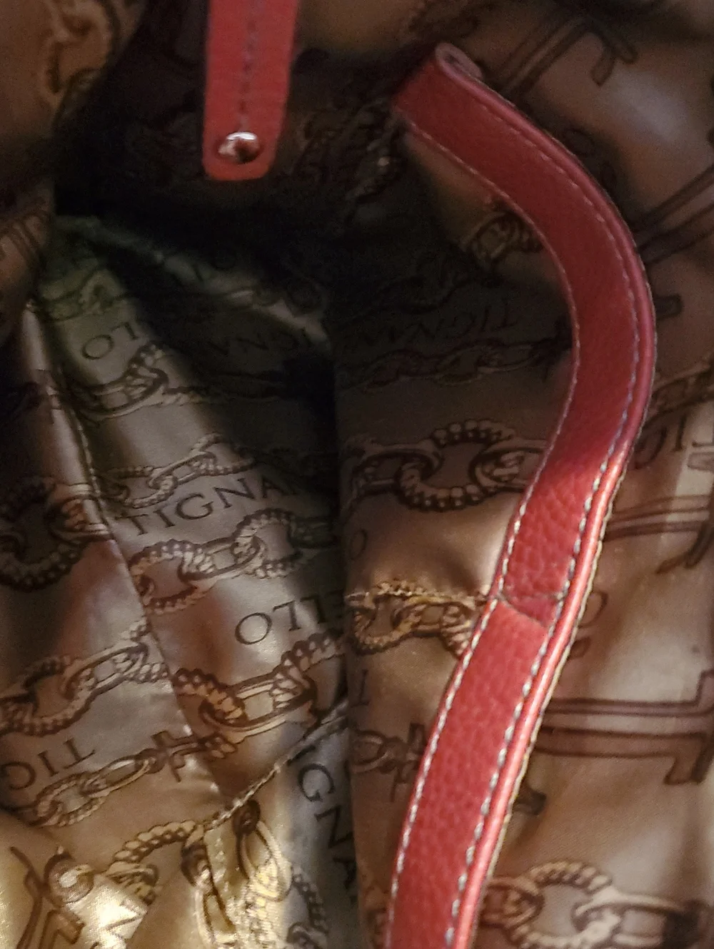 Tignanello red leather