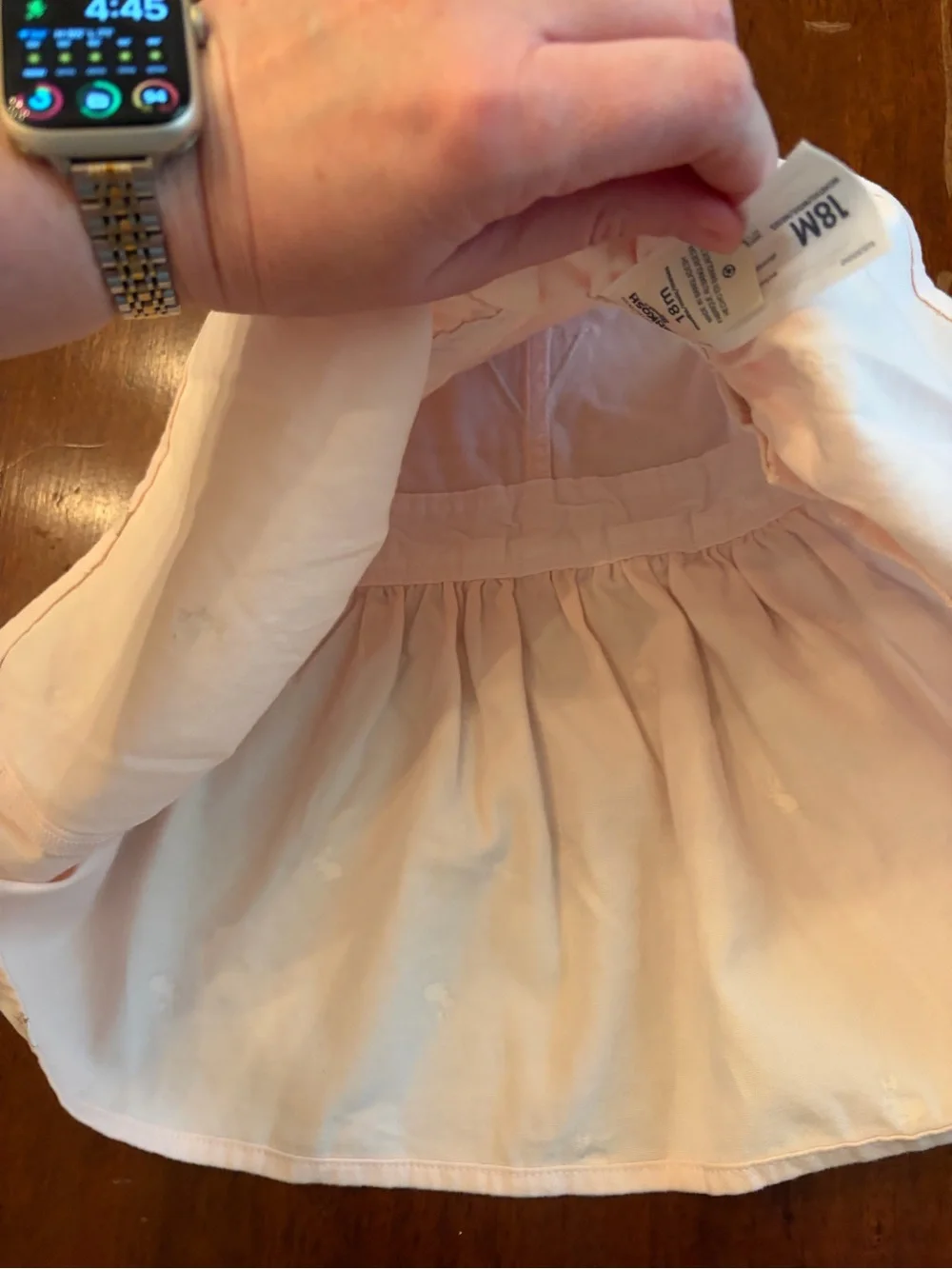 OshKosh B'gosh Light Pink Bunny Overall Skirt