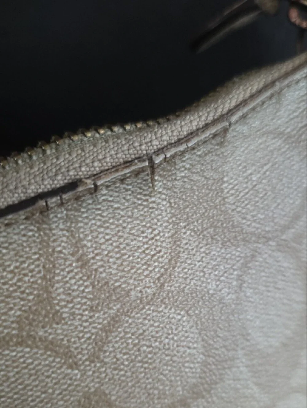 Coach signature zip