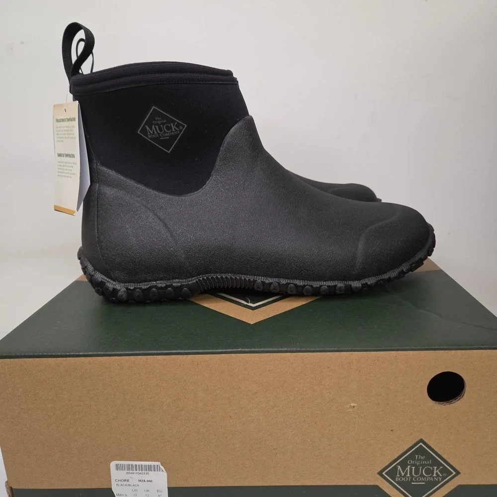 Muck Boot Muckster Ii Ankle Round Toe Pull On  Mens Black Casual Boots M2A-000