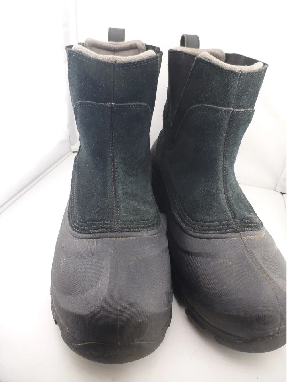 Sorel Men's USA 10 Black Waterproof Winter Snow Duck Boots Slip On M13