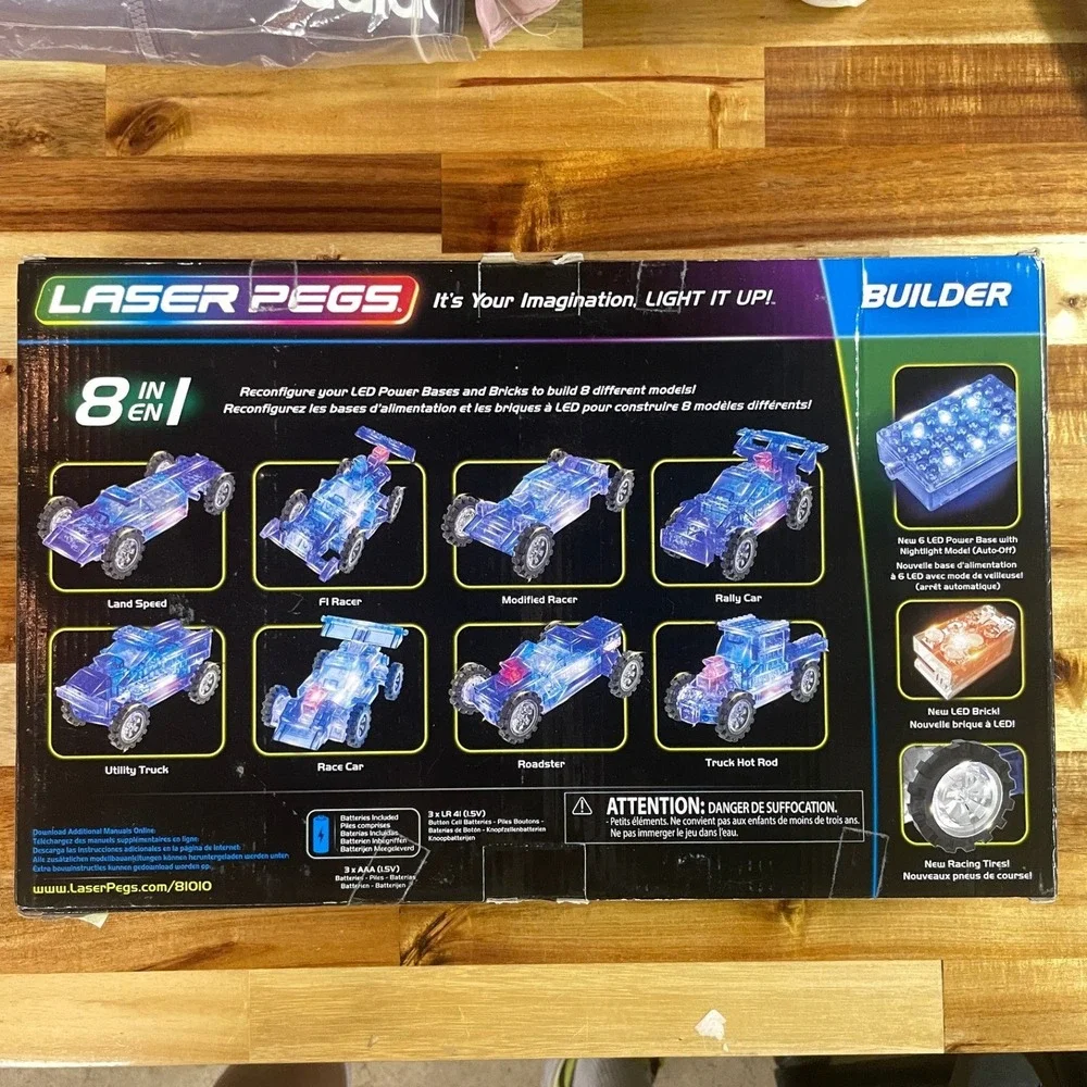 Laser Pegs details see