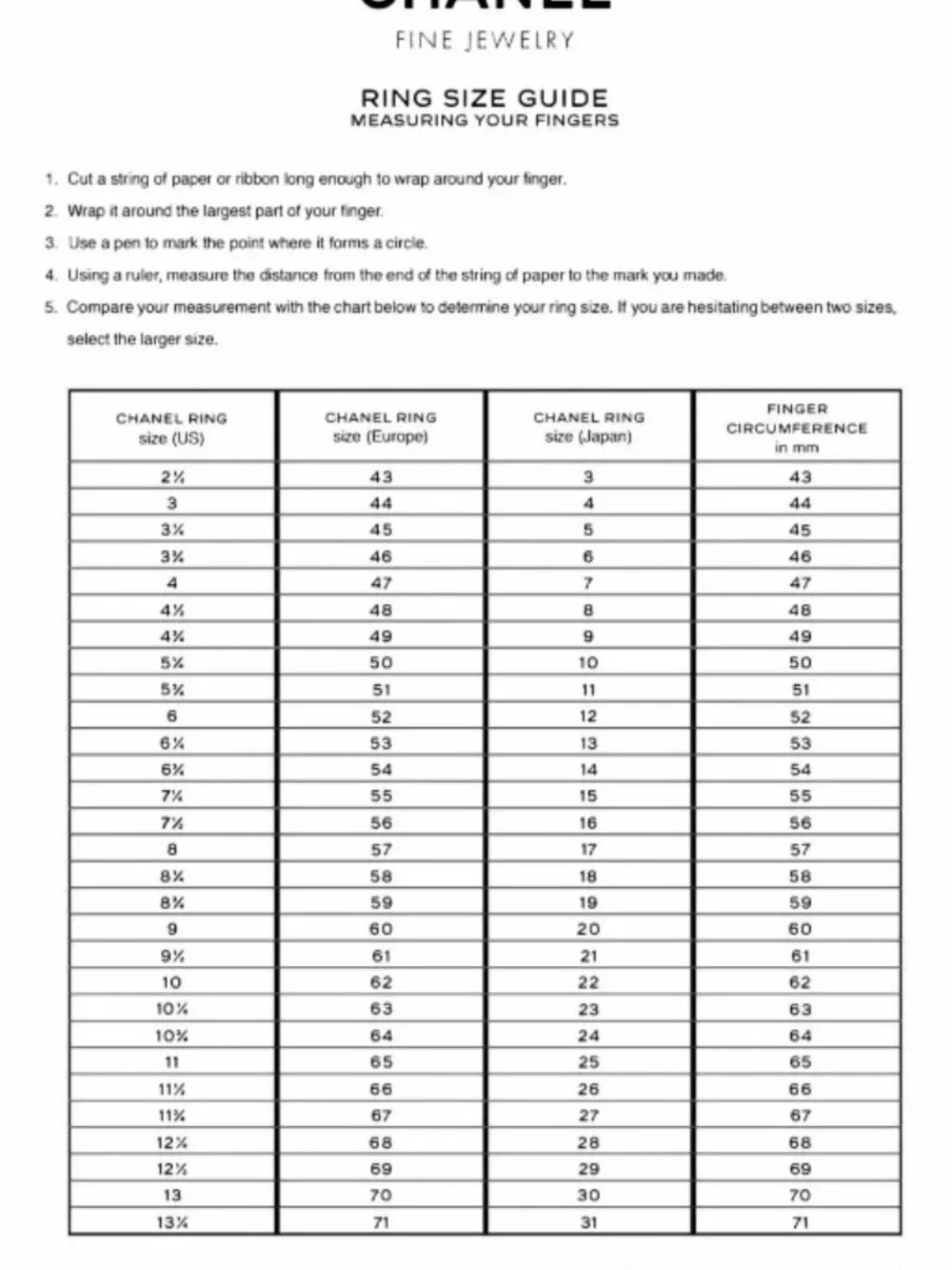 CHANEL item code