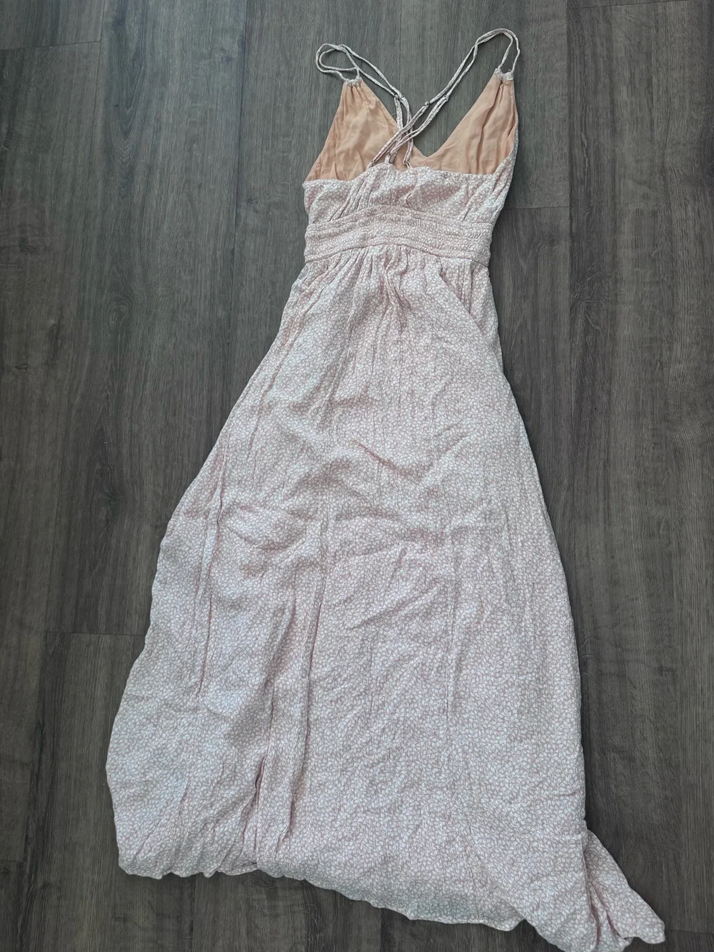 Abercrombie & Fitch Pale Pink Printed Maxi Dress