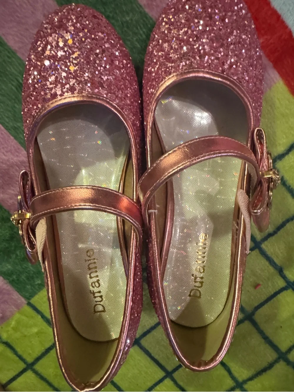 Dufannie glittery pink