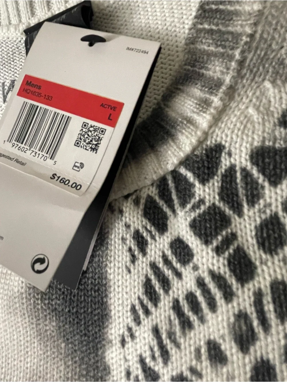 Jordan Black and White Basketball Graphic Crewneck Sweater
