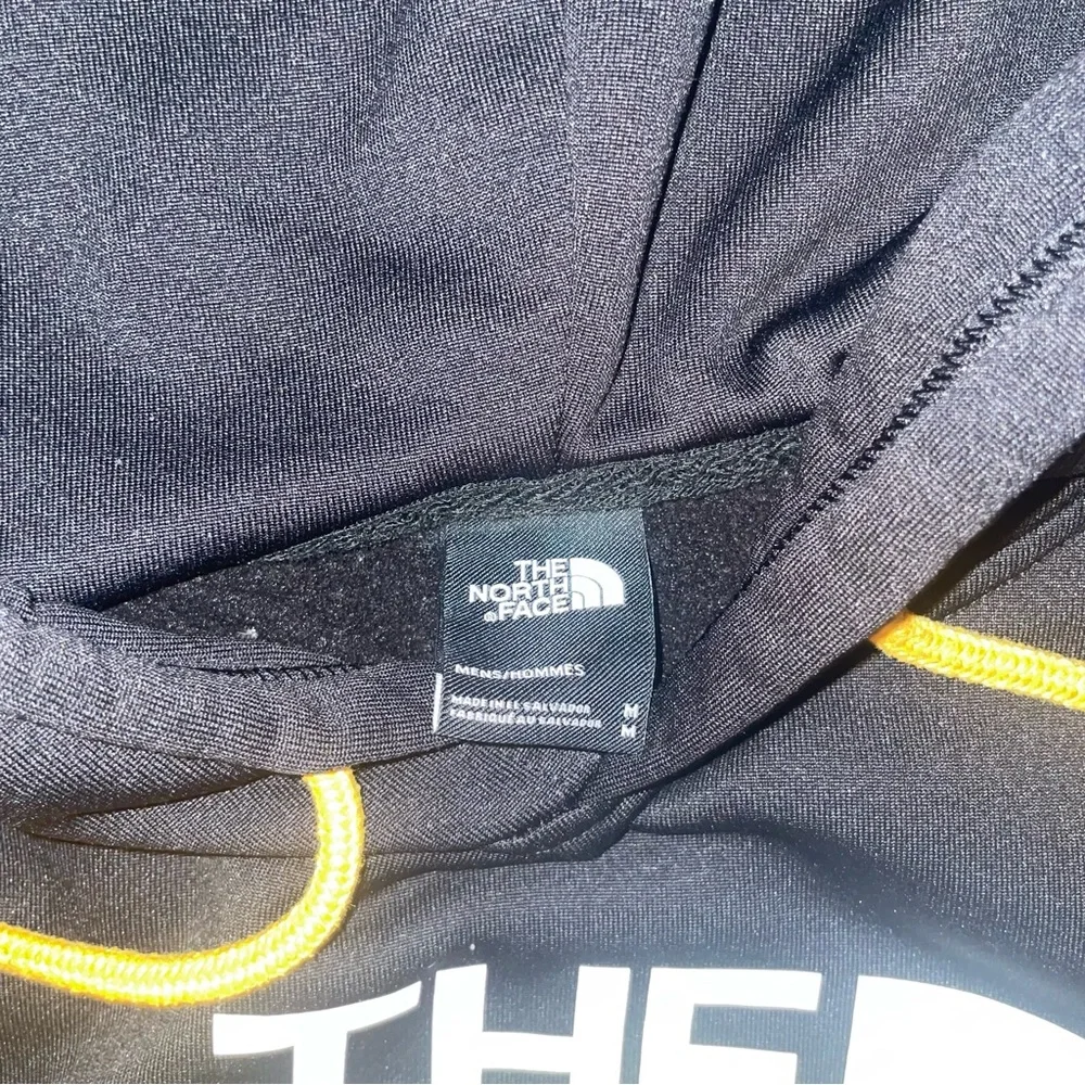The North Face Men's Black and Orange Hoodie‎