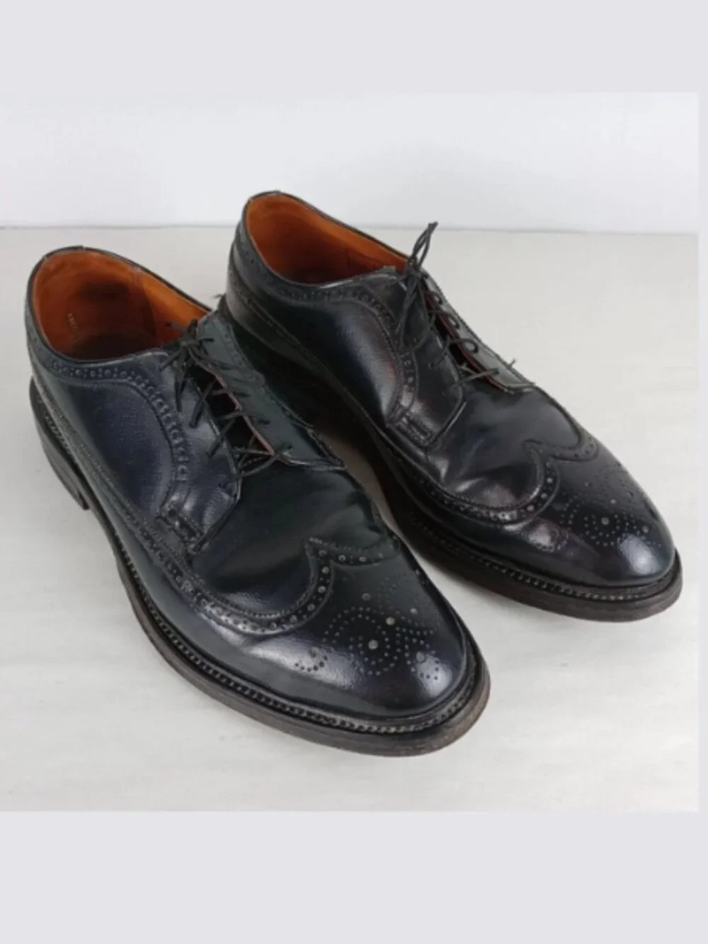 Thom Mcan Du Pont Corfam Men's Size 9 D Black Oxford Dress Lace‎ Up Shoes