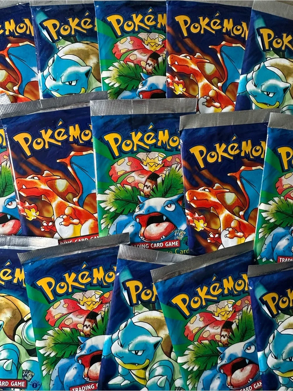 Lot of (3)  Pokemon Sealed Unopened Packs of 1999 1st Edition Novelty Cards