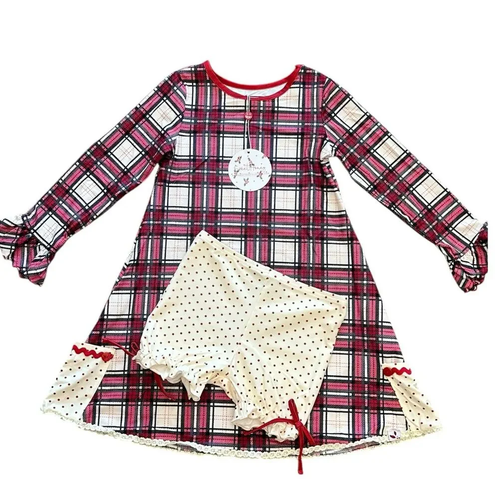 SweetHoney Girls Holiday Gown with Bloomers Size 8y NWT