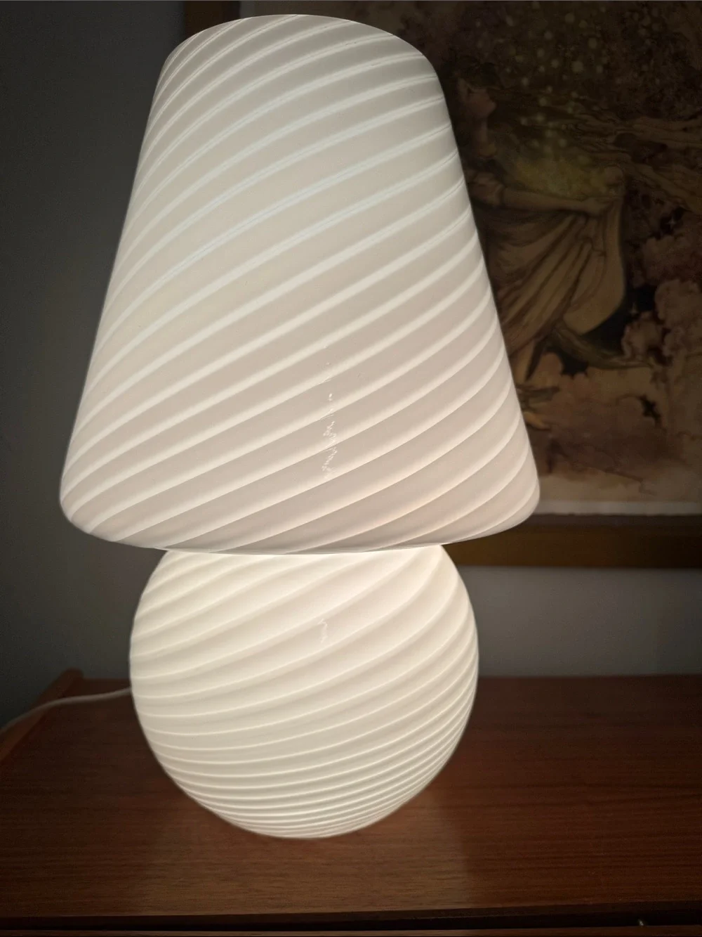 1970 Murano swirl Mushroom Lamp