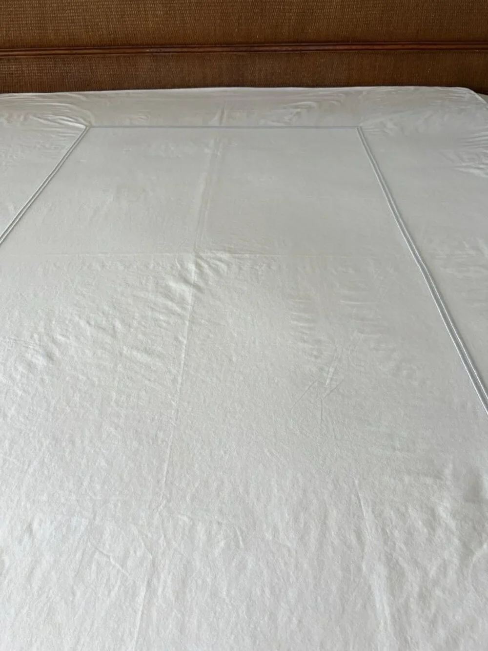 RESTORATION HARDWARE Twin White 100% Cotton Duvet Cover Baby Child Made in Italy