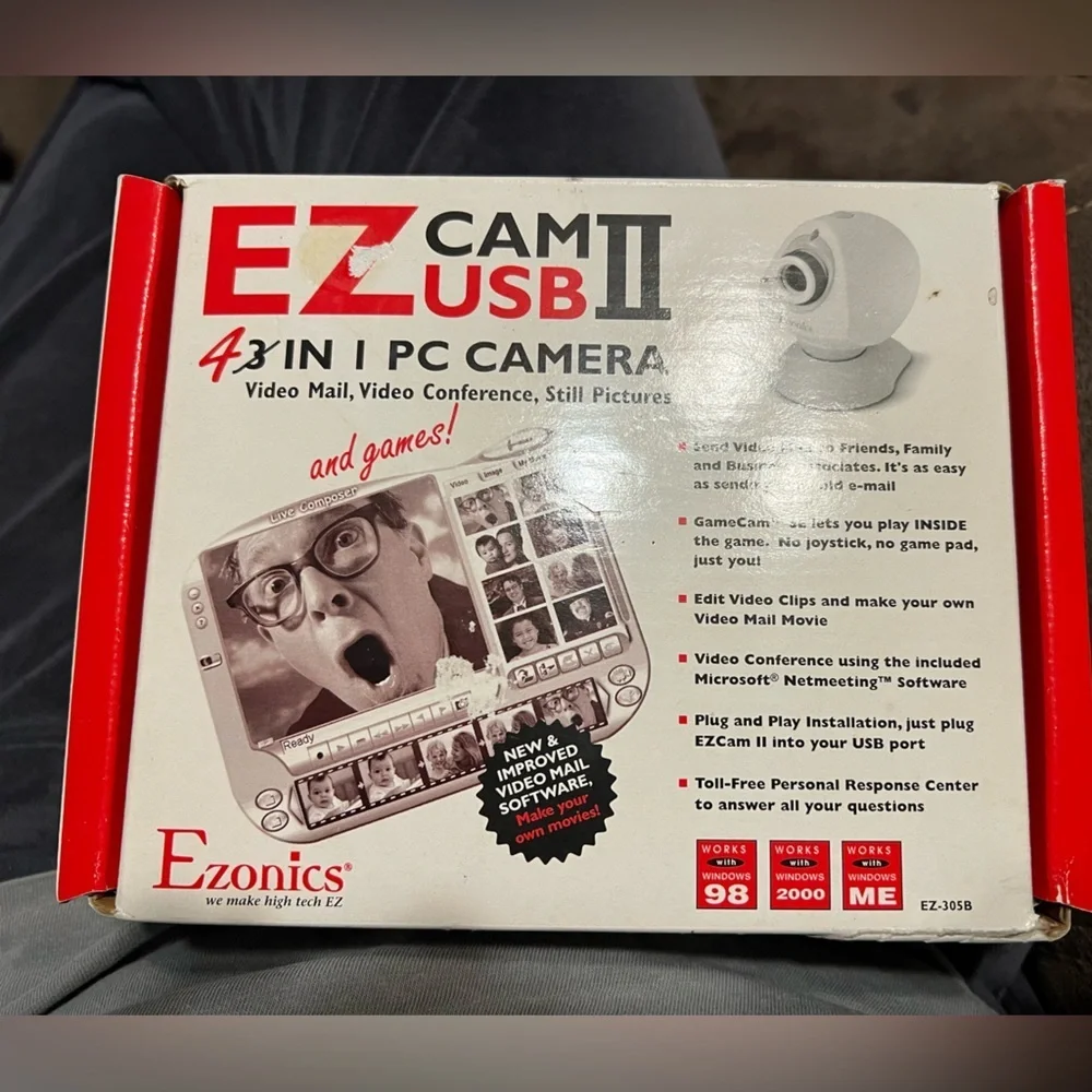 EZ Cam USB II 4-in-1 PC Camera - White