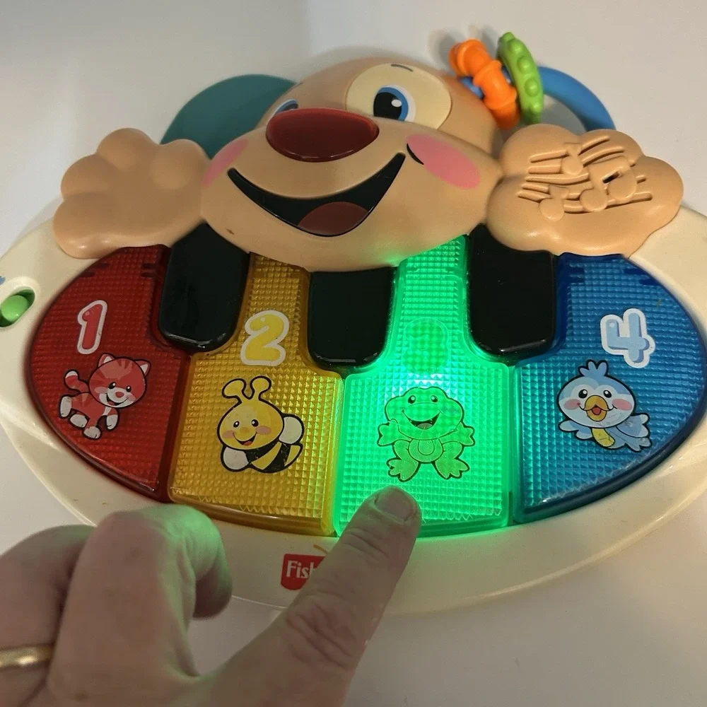 Fisher Price Laugh & Learn Puppy's Piano English & Spanish / Tested Works