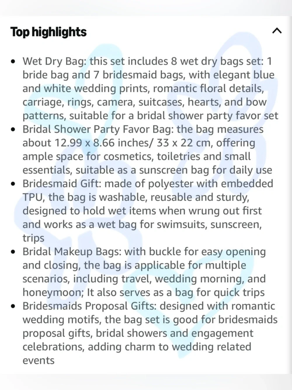 N/A set bridesmaid