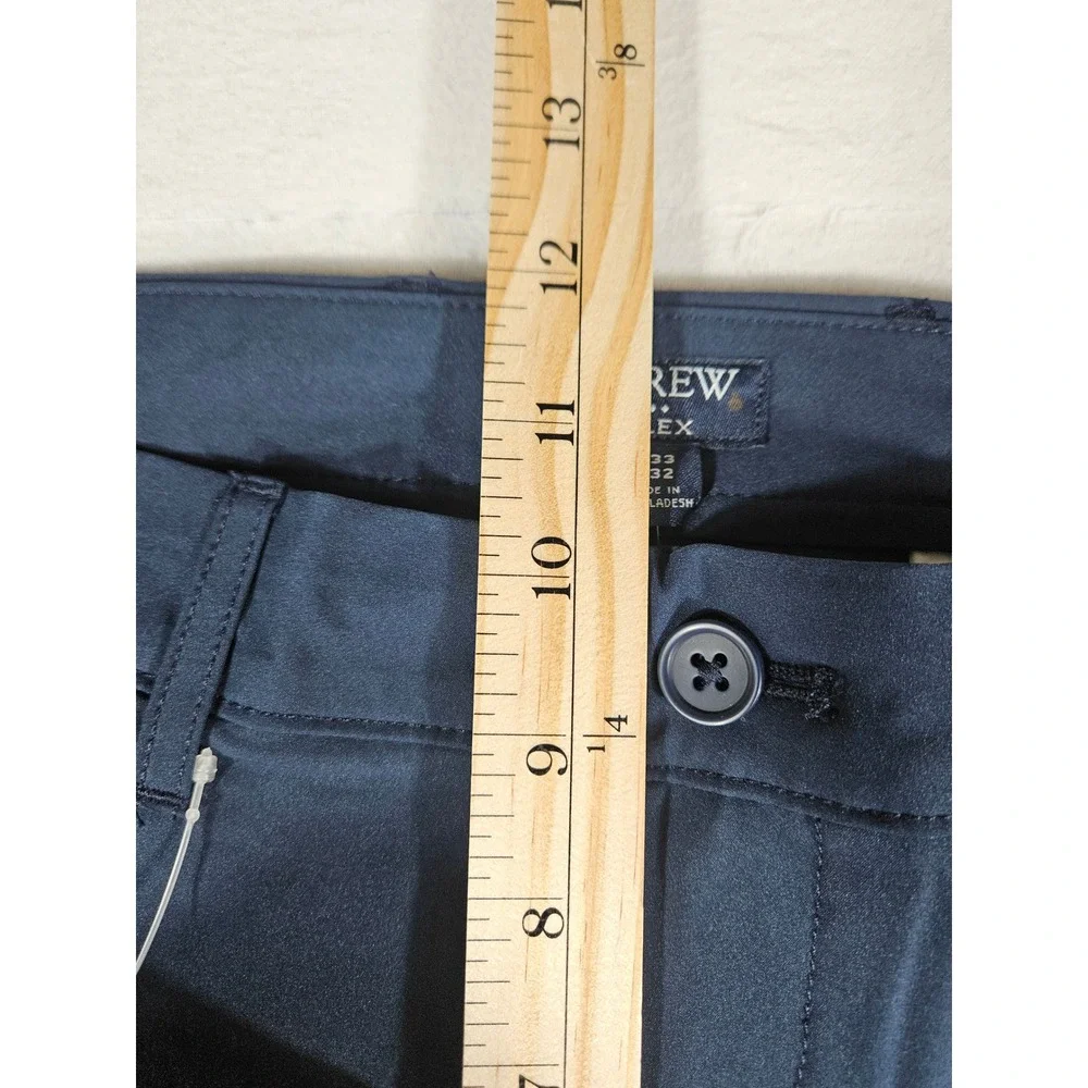 J.Crew Flex Slim Fit Navy Blue Performance Pants Mens 33x32 AA712 NWT