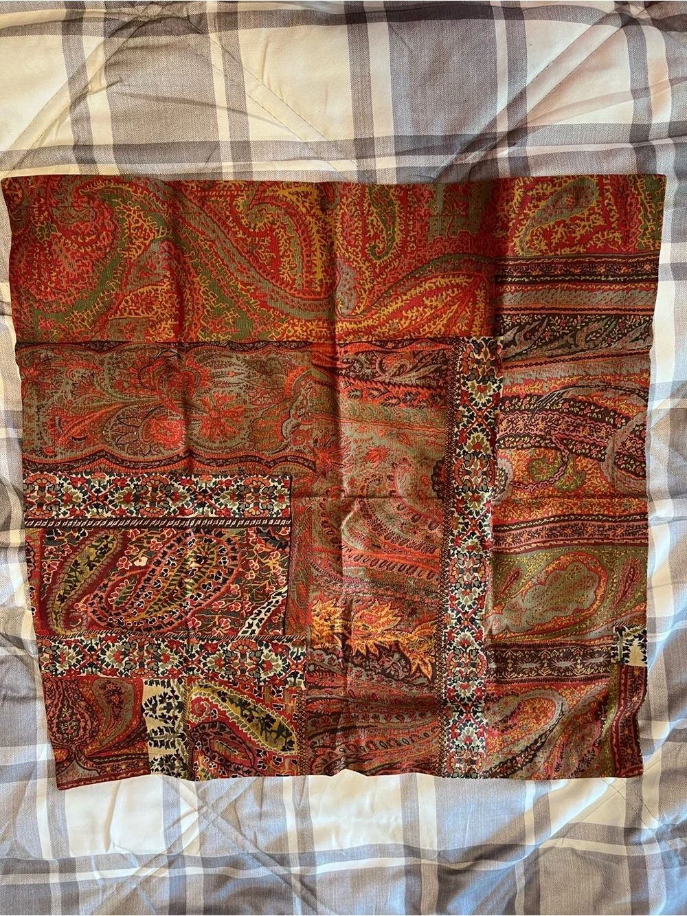 Pottery Barn Red Multi Paisley Napkins or Placemats Set