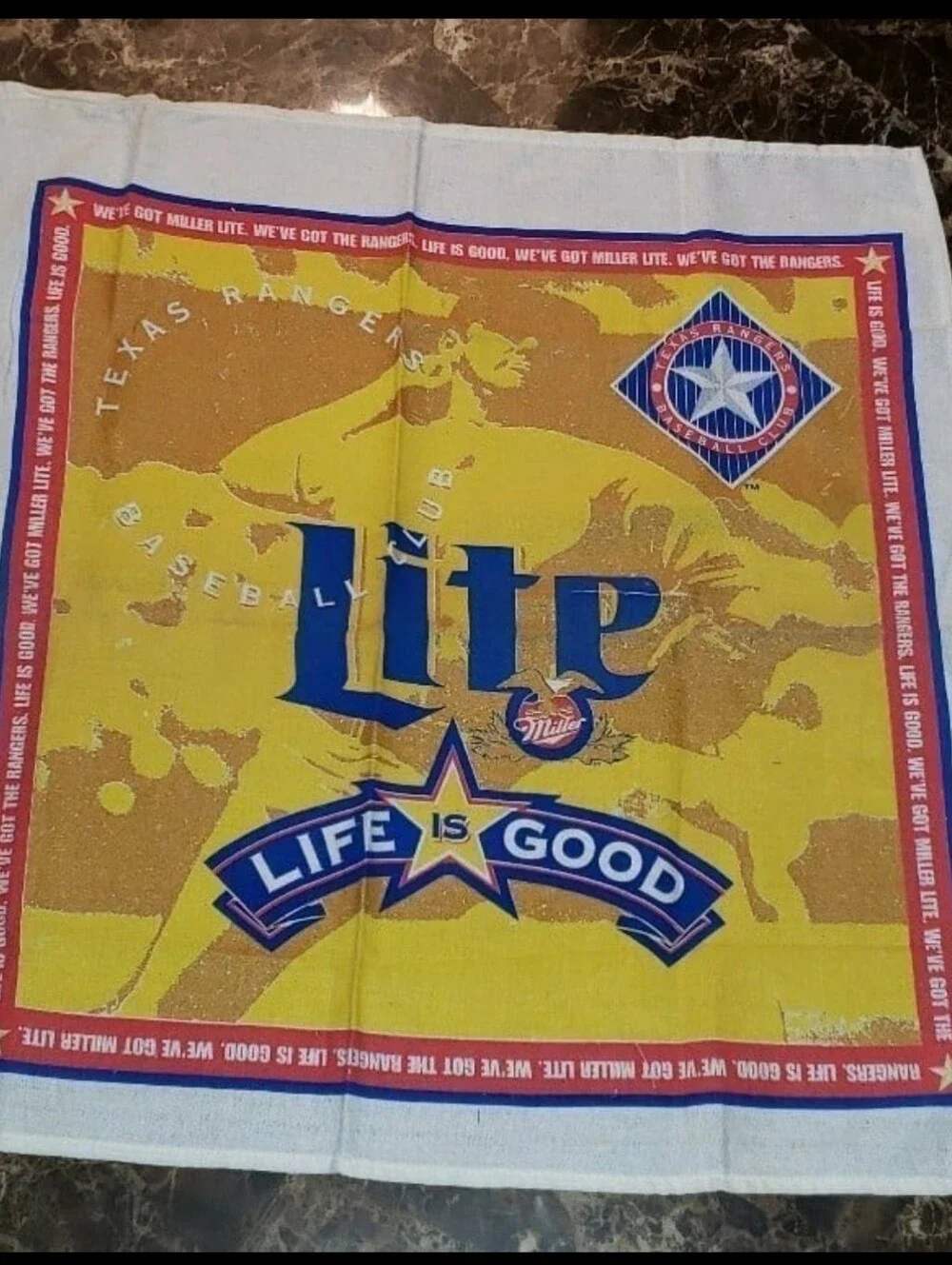 VTG 1990's Texas Rangers/Miller Lite 